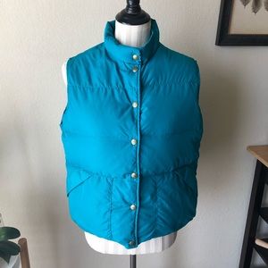 LL Bean Teal Puffer Vest